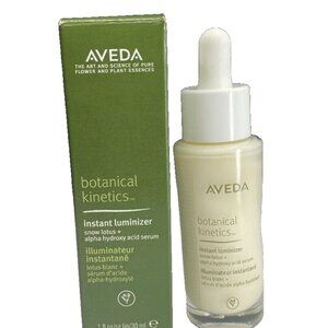 Aveda Botanical Kinetics Instant Luminizer Snow Lotus + Alpha Serum 1 oz NIB
